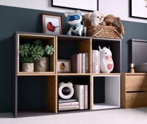 Lumarko Regał Malax 2x3 Antracyt/artisan 5