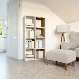 Lumarko Regał Malax 2x4 Biel 3