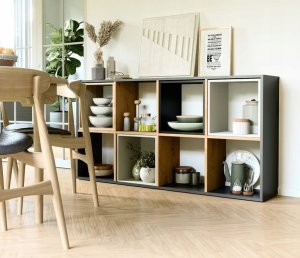 Lumarko Regał Malax 2x4 Antracyt/artisan 5