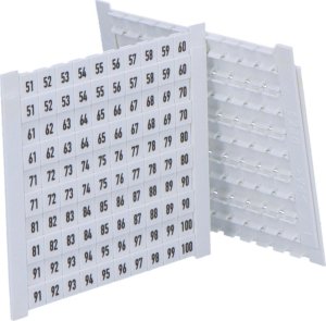Weidmuller Oznacznik do złączek (1opk=500 sztuk) DEK 5 FW 51-100 2