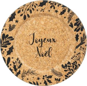 Fééric Lights and Christmas Talerz ozdobny z brokatem, złoty, Ø 33 cm 3