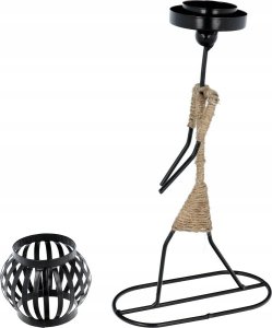 OEM Świecznik dekoracyjny metalowy ART DECO Africa wzór B IALC-1 3