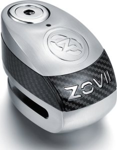 ZOVII Zabezpieczenie Disc Lock z Alarmem ZOVII ZD10 - Brushed Metal 1