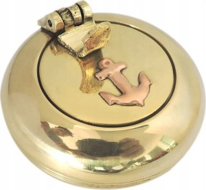 Popielniczka marynistyczna mosiężna ATC, śr. 5cm 5