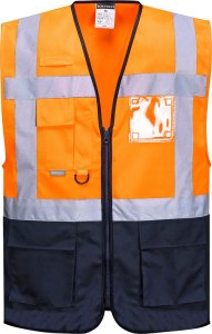 Portwest C476 - Kamizelka ostrzegawcza Executive Warsaw - pomarańczowy-granat 2XL 3