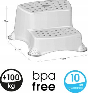 Keeeper KEEEPER dvigubas laiptelis PEPPA, baltas, 10032 2