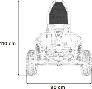 Ramiz Pojazd Gokart Spalinowy MUD MONSTER Pomarańczowy 10