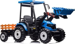 Lean Cars Traktor Na Akumulator Z Przyczepą Hercules Niebieski 24V 11