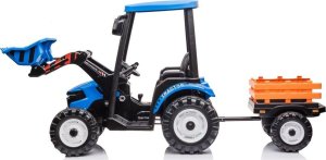 Lean Cars Traktor Na Akumulator Z Przyczepą Hercules Niebieski 24V 13