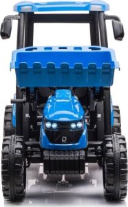 Lean Cars Traktor Na Akumulator Z Przyczepą Hercules Niebieski 24V 4