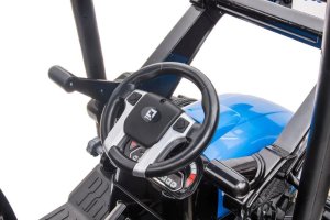 Lean Cars Traktor Na Akumulator Z Przyczepą Hercules Niebieski 24V 9