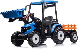 Lean Cars Traktor Na Akumulator Z Przyczepą Hercules Niebieski 24V 10