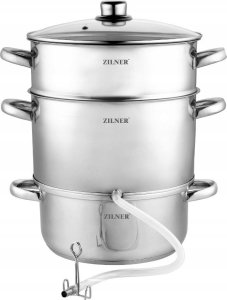 SOKOWNIK Parowar Garnek do Soków 8L Duży STALOWY INDUKCJA Gaz 5220 2