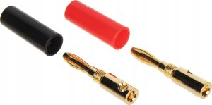 Prolink PARA WTYKÓW BANANOWYCH BAN-PLUG-V2 CZERWONY + CZARNY PROLINK 2