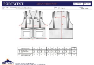 Portwest C376 - Kamizelka siatkowa Executive ATHENS - żółty S 5
