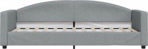 vidaXL vidaXL Sofa rozsuwana z szufladami, jasnoszara, 80x200 cm, tkanina 7
