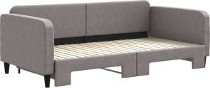 vidaXL vidaXL Sofa rozsuwana, kolor taupe, 100x200 cm, tkanina 1