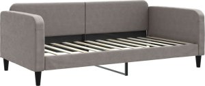 vidaXL vidaXL Sofa rozsuwana z szufladami, taupe, 100x200 cm, tkanina 4