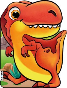 Books And Fun Książeczka Wykrojnik Tyranozaur 2