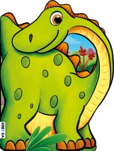 Books And Fun Książeczka Wykrojnik Diplodok 2