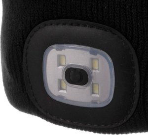 Trizand Czapka zimowa z latarką- czarna Trizand 22663 6