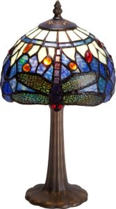 Lampa stołowa Viro Lampa stołowa Viro Belle Epoque Niebieski Modr Cynk 60 W 20 x 37 x 20 cm 1