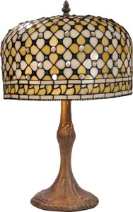 Lampa stołowa Viro Lampa stołowa Viro Queen Biały Cynk 60 W 30 x 50 x 30 cm 1