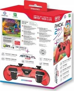 Pad Oniverse Pad bezprzewodowy do konsoli Nintendo Switch czerwony + gra one size 3