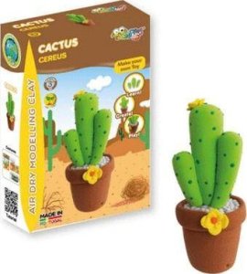 The Clay and Paint Factory Jumping Clay - modelina - kaktus cereus w doniczce 1