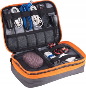 HCFGS Organizer Torba an akcesoria Kable Podróżny Pojemny 2Warstwowy 7