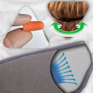 Opaska Maska Na Oczy do Spania Snu Podróżna Samolot 5