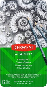 Graphite O��wki Derwent pud metal 12 (6B-5H) 1