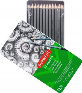 Graphite O��wki Derwent pud metal 12 (6B-5H) 3