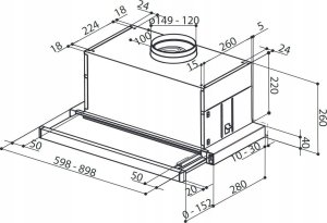 Okap Faber COOK HOOD MAXIMA NG TOUCH EV8 LEDXA60 3