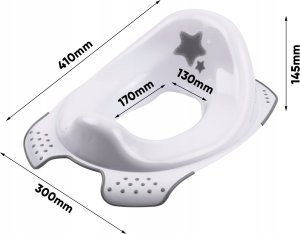 Keeeper KEEEPER toilet training seat Stars Cosmic White 8