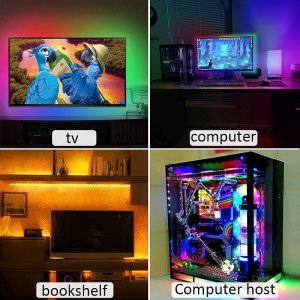 Taśma LED Taśma do podświetlenia tv USB LED 5050 RGB 5m/5V sterowana z bluetooth Taśma do podświetlenia tv USB LED 5050 RGB 5m/5V sterowana z bluetooth 11
