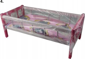 Teka Kołyska duża kolor dla lalek z pościelą 01639 16