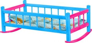 Teka Kołyska duża kolor dla lalek z pościelą 01639 7