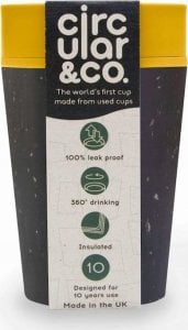 ECO RASCALS rCUP Eco kubek 227 ml kolor czarno - żółty 1