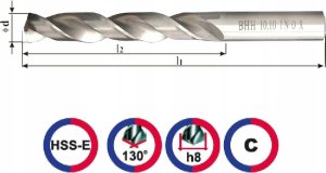 Wiertło Abraboro Wiert�o 10,5 INOX RN szlif 133-87 HSS-E Co5 2
