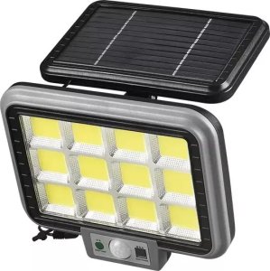 Duży halogen solarny HS-8022 pilot, czujnik ruchu i zmierzchu 40W 12cob Ścienna lampa solarna HS-8022 pilot, czujnik ruchu i zmierzchu 1