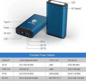 Powerbank Swissten Acopower 193Wh Power bank for LiONCooler/LiONCooler Mini 4