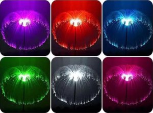 2 x Solarna palma fontanna kolorowego światła 2 x Meduza solarna fontanna kolorowego światła lampa ogrodowa wbijana 7