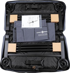 R.E.I.S. Łóżko polowe ławka Disc-O-Bed ONE XLT z boczną kieszenią 7