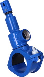 MEPROZET Nawiertka przyłączeniowa NP.-1 DN 90/32 do rur PVC/PE, o ściance do 11 mm, żeliwo szare GJL 2