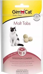 Gimcat Gimcat Malt Tabs Przysmak dla Kota Odkłaczający 40g 1