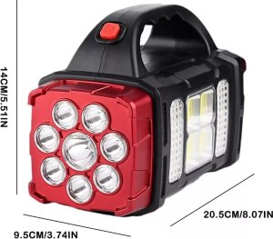 Latarka Przenośna lampa latarka solarna HB-1678 powerbank dwustronna 38W Przenośna lampa latarka solarna HB-1678 powerbank dwustronna 38W 6