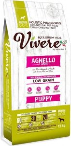 Vivere Dog Medium Puppy Lamb 3kg 1