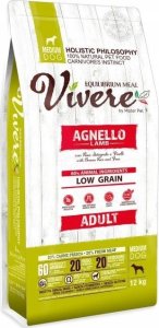 Vivere Dog Medium Adult Lamb 12kg 1