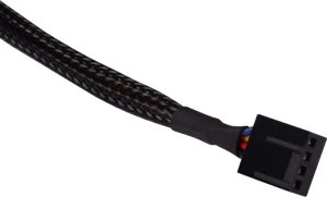 Alphacool Alphacool Lüfterkabel 4-Pin auf 4-Pin Verlängerung 30cm - schwarz 3